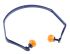 Tappi per orecchie  riutilizzabili in Poliuretano 3M E.A.R, SNR 26dB, conf. da 10 coppie con fascia, col. Blu, Giallo