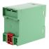 Caja para carril DIN Phoenix Contact serie EG, de ABS de color Verde, 75 x 45mm