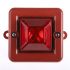 e2s SON4 Series Red Sounder Beacon, 230 V ac, IP66, Wall Mount, 104dB at 1 Metre