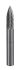 Dormer P813 Series Tree Burr, 6.0mm Capacity, Carbide Blade