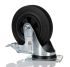 Bosch Rexroth M8 Thread Rubber Castor Wheels, 125mm 10mm Groove