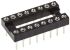 Winslow 2.54mm Pitch Vertical 16 Way, Through Hole Turned Pin Open Frame IC Dip Socket, 5A