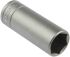 Teng Tools 3/8 in Drive 15mm Deep Socket, 6 point, 45.5 mm Overall Length