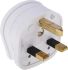 MK Electric Netzstecker Kabel, 2P+E / 13A Weiß, für UK