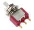 C & K Momentary Push Button Switch, Panel Mount, SPDT, 6.4mm Cutout
