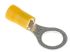 RS PRO Insulated Ring Terminal, M10 Stud Size, 2.5mm² to 6mm² Wire Size, Yellow