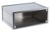 METCASE Mettec, Aluminium, 350 x 263 x 150mm Desktop Enclosure, Grey