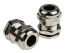 RS PRO Metallic Nickel Plated Brass Cable Gland, M16 Thread, 5mm Min, 10mm Max, IP68