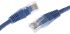 Decelect Cat5e Male RJ45 to Male RJ45 Ethernet Cable, U/UTP, Blue PVC Sheath, 0.5m