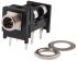 Switchcraft, Retvinklet 6.35 mm Jack-konnektor, Stereo, Hun, 3Pol, Printmontering Stereo