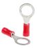 TE Connectivity, PLASTI-GRIP Insulated Ring Terminal, M8 Stud Size, 0.26mm² to 1.65mm² Wire Size, Red