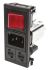IEC szűrő Férfi, C14, Bepattanó, biztosíték mérete: 5 x 20mm, 10A, 250 V AC