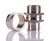 RS PRO Swivel, Conduit Fitting, 25mm Nominal Size, M25, Brass, Silver