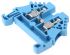 Weidmuller WDU Series Blue DIN Rail Terminal Block, 2.5mm², Single-Level, Screw Termination, ATEX, IECEx
