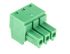 Bloque de terminal PCB Hembra Phoenix Contact de 3 vías de 3 vías , paso 3.81mm, 8A, de color Verde, montaje de cable,