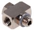 SMC M T-adapter med gevind M5 han, M5 hun til M5 hun