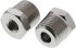 SMC M Series Straight Threaded Adaptor, M5 Female to R 1/8 Male, Threaded Connection Style