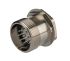 Lapp, R 9 Pole Din Plug, 7.5A, 1.5 kV IP65, Screw Lock, Male, Through Hole