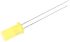 Kingbright2.1 V Yellow LED 5mm Through Hole, Cylindrical L-483YDT