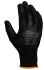 Liscombe Black Polyamide Extra Grip, Good Dexterity Work Gloves, Size 8, Polyurethane Coating