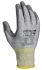 Liscombe Contact Cut D Series Grey Yarn Cut Resistant Gloves, Size 9, Polyurethane Coating