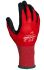 Tornado Olba Red Nylon Abrasion Resistant Work Gloves, Size 10, Large, Polymer Coating