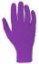 Skytec Iris Purple Powder-Free Nitrile Gloves, Size M, 100 per Pack