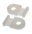 HellermannTyton Self Adhesive Natural Cable Tie Mount 12.5 mm x 20.5mm, 5mm Max. Cable Tie Width