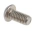 RS PRO Plain Stainless Steel Hex Socket Button Screw, ISO 7380, M6 x 12mm