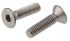 RS PRO Plain Stainless Steel Hex Socket Countersunk Screw, ISO 10642, M4 x 16mm