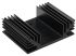 Disipador ABL Components de aluminio negro, 3.3K/W, dim. 50 x 65 x 20mm, para usar con Aluminio Rectangular Universal