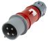 ipari tápcsatlakozó (Vörös) PowerTOP sorozat Kábelre szerelhető Férfi, 4P, 32A, 400 V, IP44