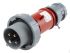 ipari tápcsatlakozó (Vörös) PowerTOP sorozat Kábelre szerelhető Férfi, 4P, 16A, 400 V, IP67
