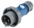 MENNEKES, PowerTOP IP67 Blue Cable Mount 3P Industrial Power Plug, Rated At 32A, 230.0 V