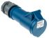 MENNEKES, PowerTOP IP44 Blue Cable Mount 3P Industrial Power Socket, Rated At 16A, 230 V