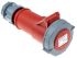 MENNEKES, PowerTOP IP67 Red Cable Mount 4P Industrial Power Socket, Rated At 16A, 400 V