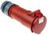 MENNEKES, PowerTOP IP44 Red Cable Mount 3P + N + E Industrial Power Socket, Rated At 32A, 400 V