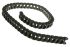 Igus E08, e-chain Black Cable Chain - Flexible Slot, W28.2 mm x D19.3mm, L1m, 38 mm Min. Bend Radius, Igumid NG
