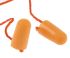3M 1100 Series Orange Disposable Corded Ear Plugs, 37dB Rated, 100 Pairs