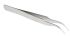 RS PRO 115 mm, Stainless Steel, Curved, Tweezers