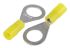 RS PRO Insulated Ring Terminal, M5 Stud Size, 0.2mm² to 0.5mm² Wire Size, Yellow
