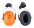 3M H31 Dielectric Earmuffs with Helmet Attachment, 28dB, Black, Orange