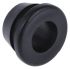 RS PRO Black PVC 12mm Cable Grommet for Maximum of 8mm Cable Dia.