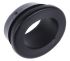 Kábelalátétgyűrű PVC Kábelgyűrű, 3mm Fekete, Ø: Maximum of 12mm 16mm