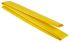 RS PRO Adhesive Lined Heat Shrink Tube, Yellow 40mm Sleeve Dia. x 1.2m Length 3:1 Ratio