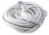 Cable de alimentación Kopp de 10m, de color Blanco, conect. A CEE 7/3, Schuko, conect. B CEE 7/4, Schuko, 250 V / 16 A,