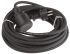 Cable de alimentación Kopp de 10m, de color Negro, conect. A CEE 7/3, Schuko, conect. B CEE 7/4, Schuko, 250 Vac / 10