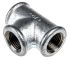 Georg Fischer Malleable Iron Fitting Tee, 1/2 in BSPP Female (Connection 1), 1/2 in BSPP Female (Connection 2)