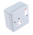 MK Electric Grey 1 Gang Plug Socket, 2 Poles, 5A, Indoor Use