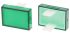EAO Green Rectangular Push Button Lens for Use with 31 Series